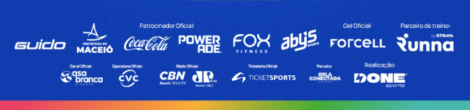 Patrocinadores e parceiros oficiais da Maratona Internacional de Maceió 2026